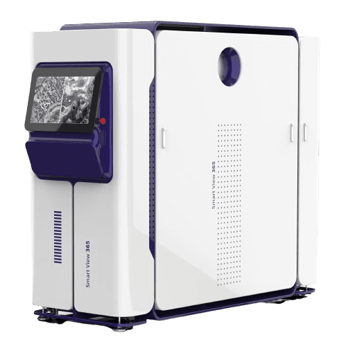 Smart View scanning electron microscope \u2014 compact benchtop SEM system